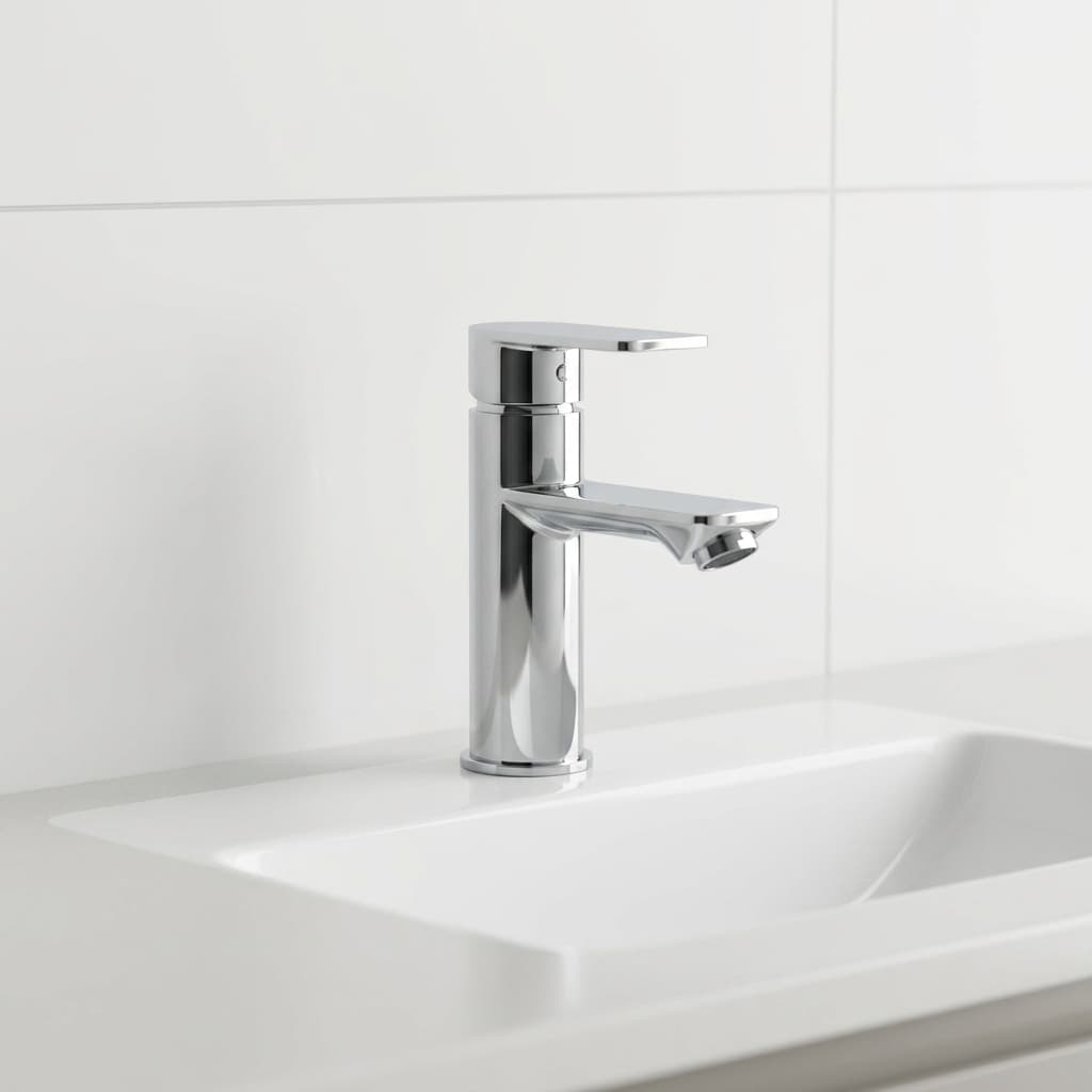 Grow Modern Chrome Single Lever Basin Mixer Tap
