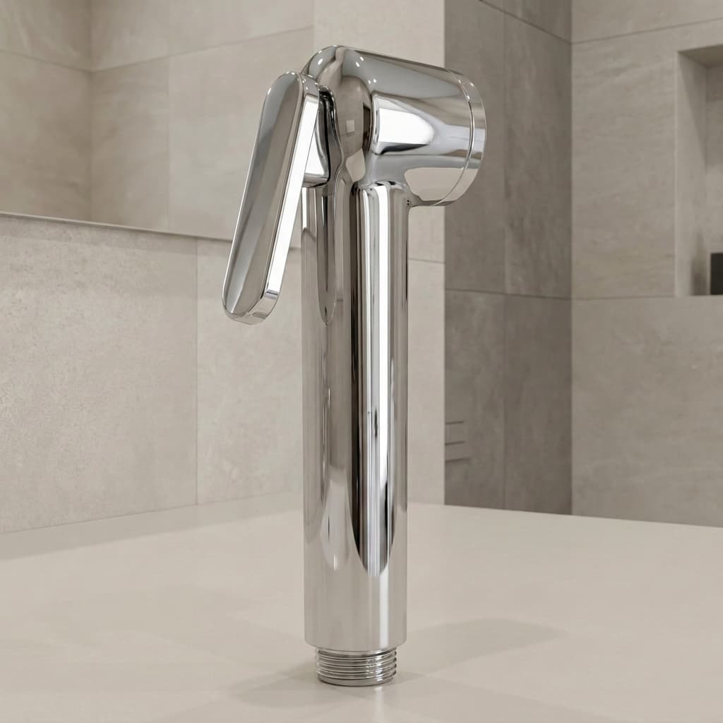 DIR Chrome Brass Handheld Muslim Shower Hand Sprayer Set