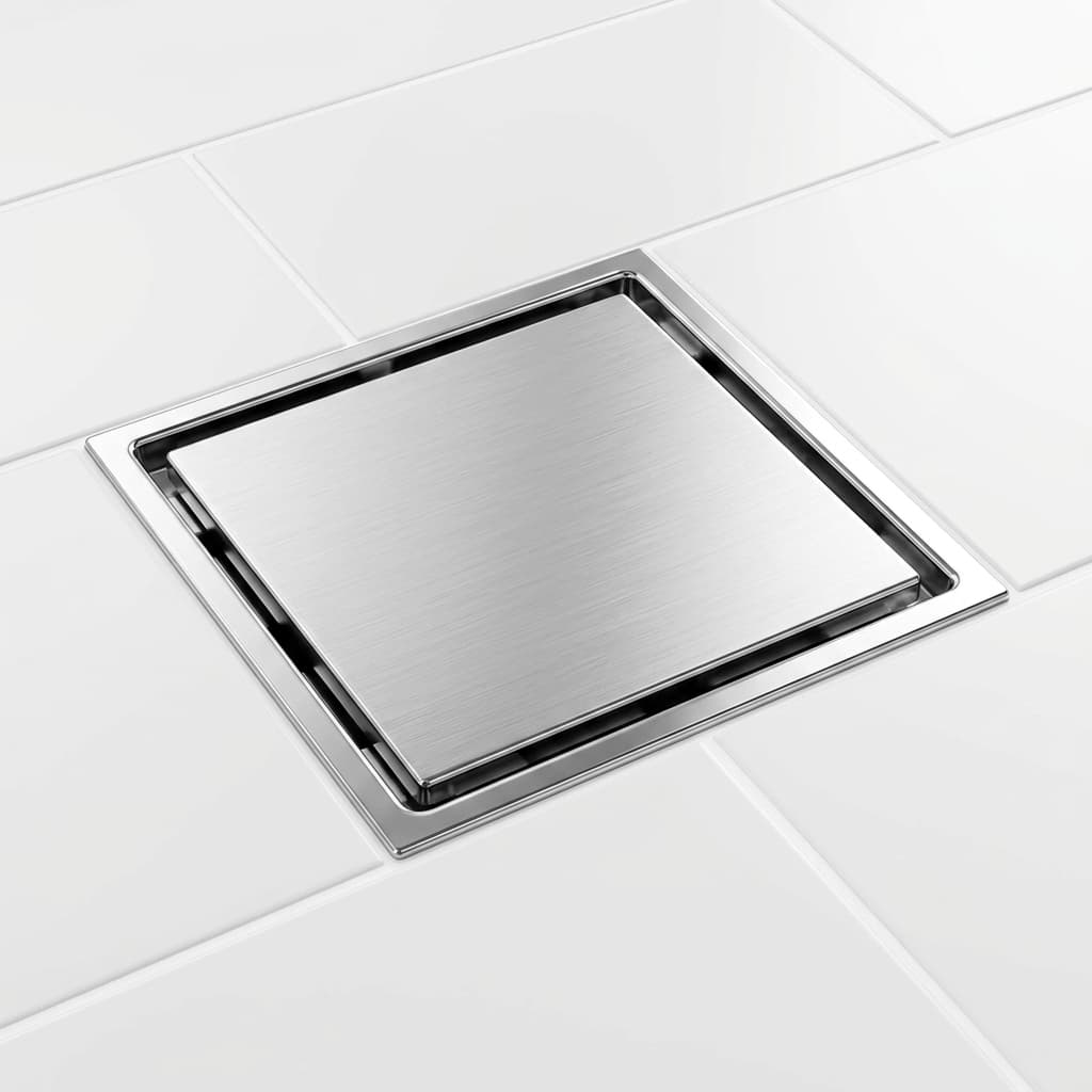 Square Stainless Steel Concealed Tile Insert Shower Floor Drain Premium