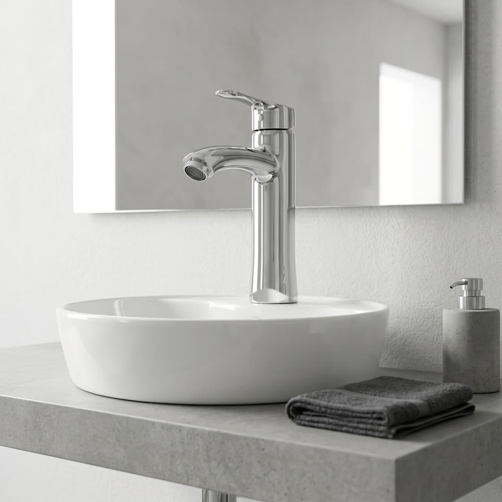 DIR Chrome Tall Single Lever Vessel Sink Vanity Mixer